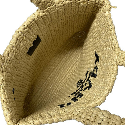Prada Small Crochet Tote Bag Beige And Black Bag