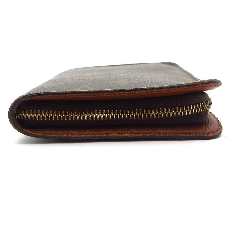Louis Vuitton Monogram Porte Monet Zip Long Wallet M61727 Leather