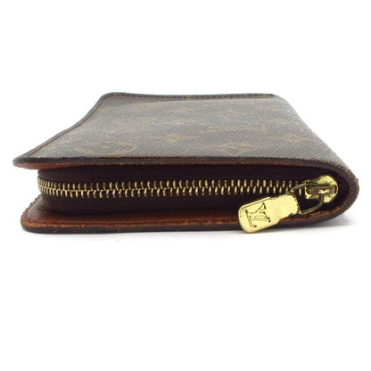 Louis Vuitton Monogram Porte Monet Zip Long Wallet M61727 Leather