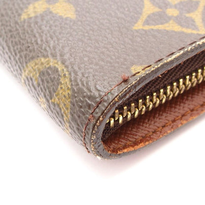 Louis Vuitton Monogram Porte Monet Zip Long Wallet M61727 Leather