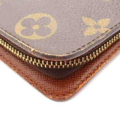 Louis Vuitton Monogram Porte Monet Zip Long Wallet M61727 Leather
