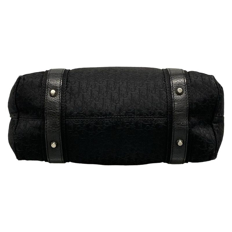 Dior/christian Dior Tote Bag Street Chic/trotter Black Leather