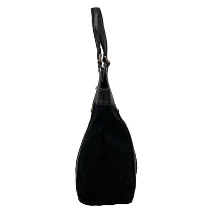 Dior/christian Dior Tote Bag Street Chic/trotter Black Leather