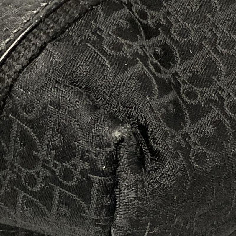 Dior/christian Dior Tote Bag Street Chic/trotter Black Leather