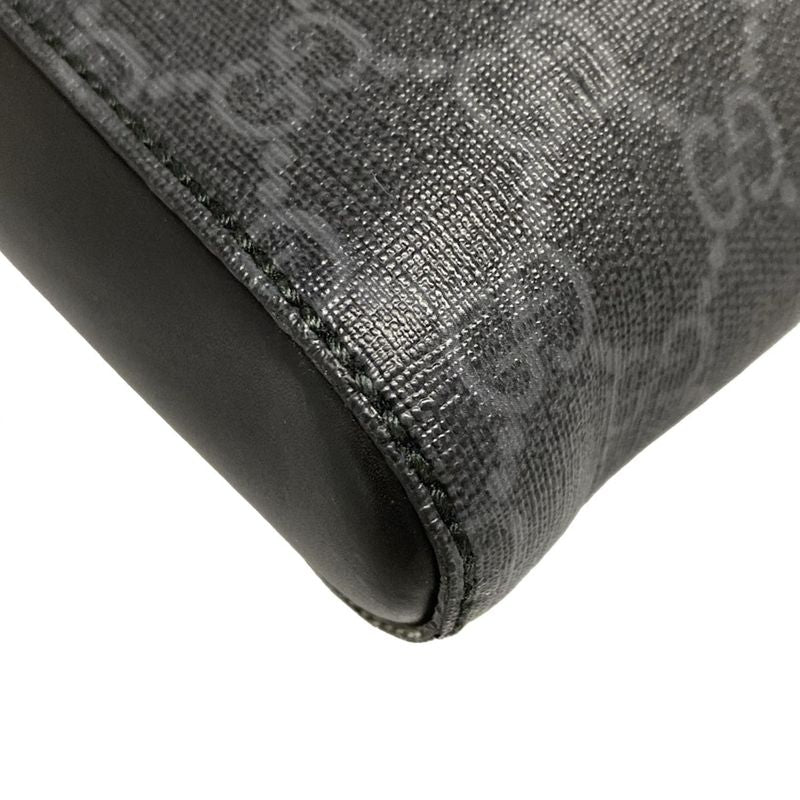 Gucci Shoulder Bag Courier/gg Supreme 474137 Black X Light Gray X Multi Leather