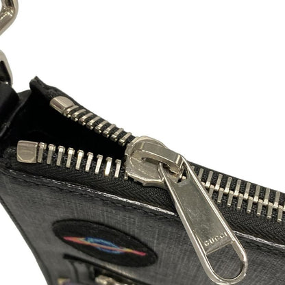 Gucci Shoulder Bag Courier/gg Supreme 474137 Black X Light Gray X Multi Leather