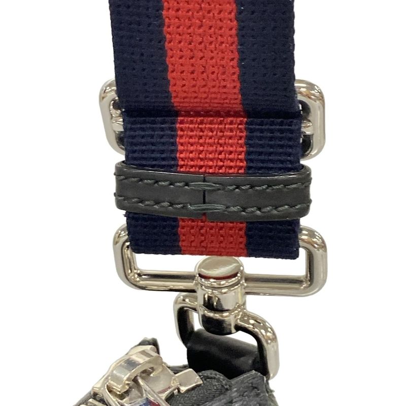 Gucci Shoulder Bag Courier/gg Supreme 474137 Black X Light Gray X Multi Leather