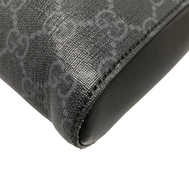 Gucci Shoulder Bag Courier/gg Supreme 474137 Black X Light Gray X Multi Leather