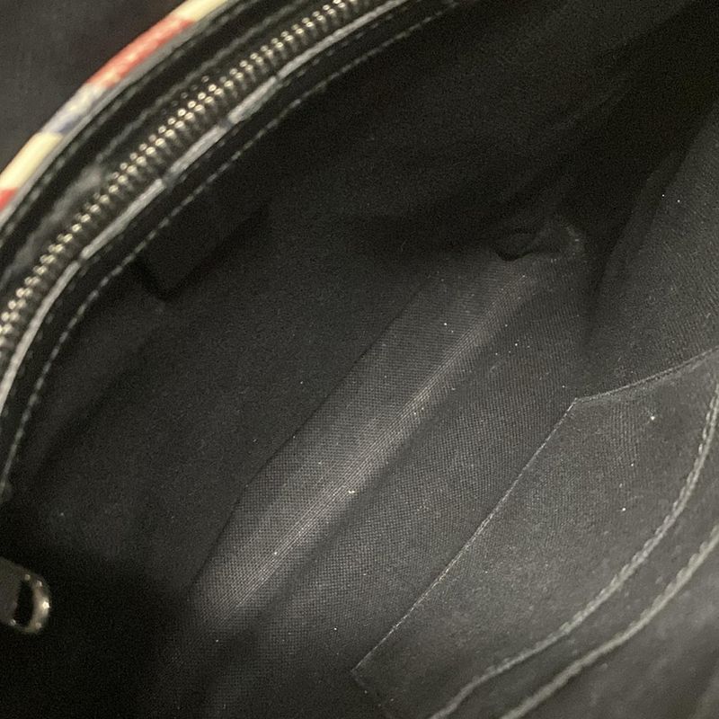 Gucci Shoulder Bag Courier/gg Supreme 474137 Black X Light Gray X Multi Leather