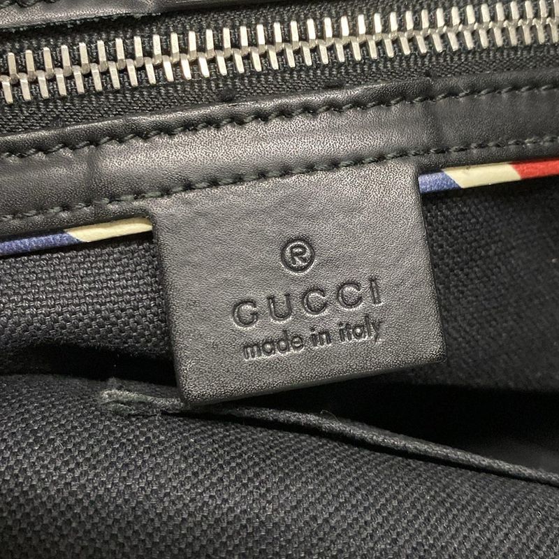 Gucci Shoulder Bag Courier/gg Supreme 474137 Black X Light Gray X Multi Leather