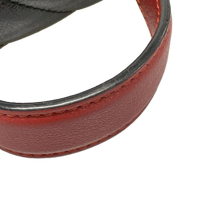 Gucci Handbag GG Marmont/mini Top Handle Bag 583571 Black And Red Leather