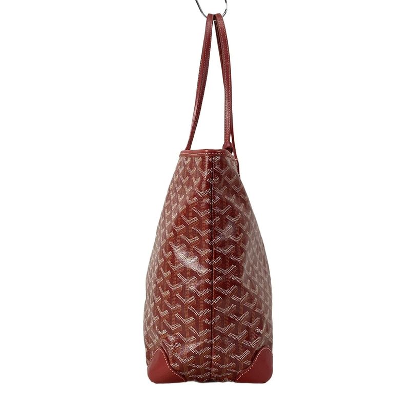 Goyard Tote Bag Artois PM Red Leather