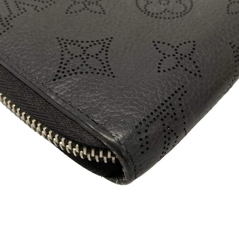 Louis Vuitton Mahina Zippy Wallet M61867 Noir Black Leather