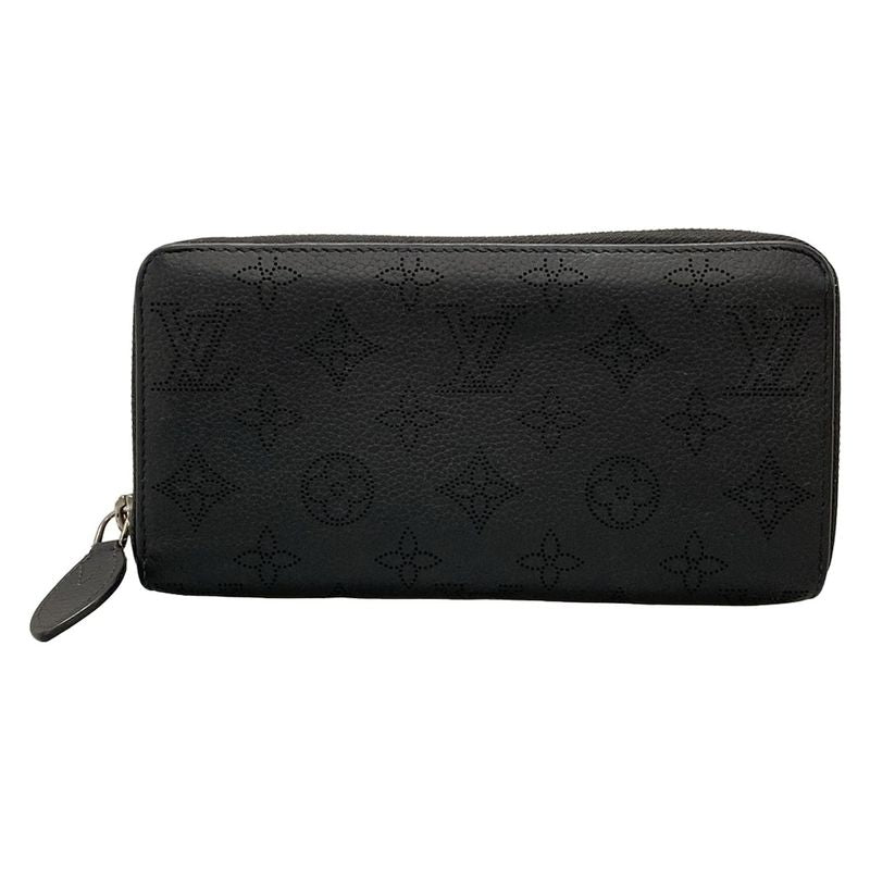 Louis Vuitton Mahina Zippy Wallet M61867 Noir Black Leather