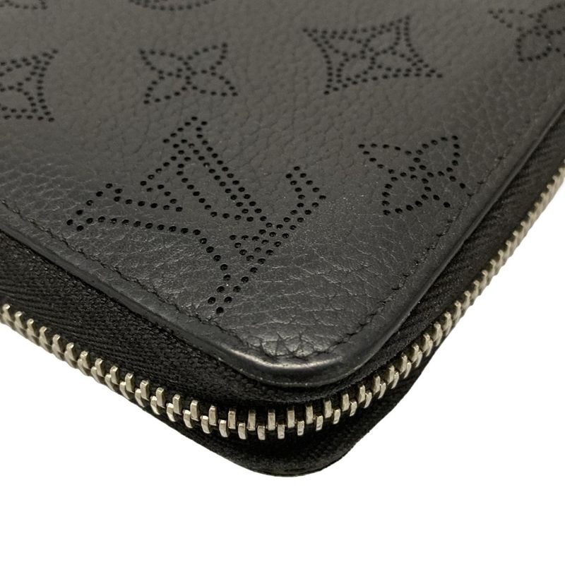 Louis Vuitton Mahina Zippy Wallet M61867 Noir Black Leather