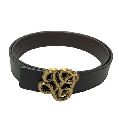 Louis Vuitton Belt 95-38 LV Dynasty M8880 Black And Dark Brown Leather