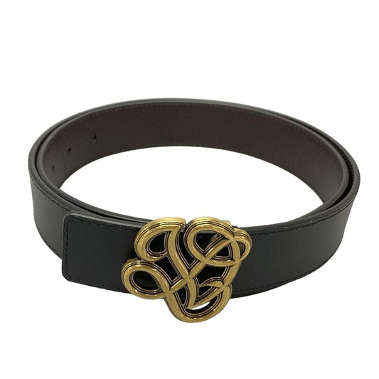 Louis Vuitton Belt 95-38 LV Dynasty M8880 Black And Dark Brown Leather