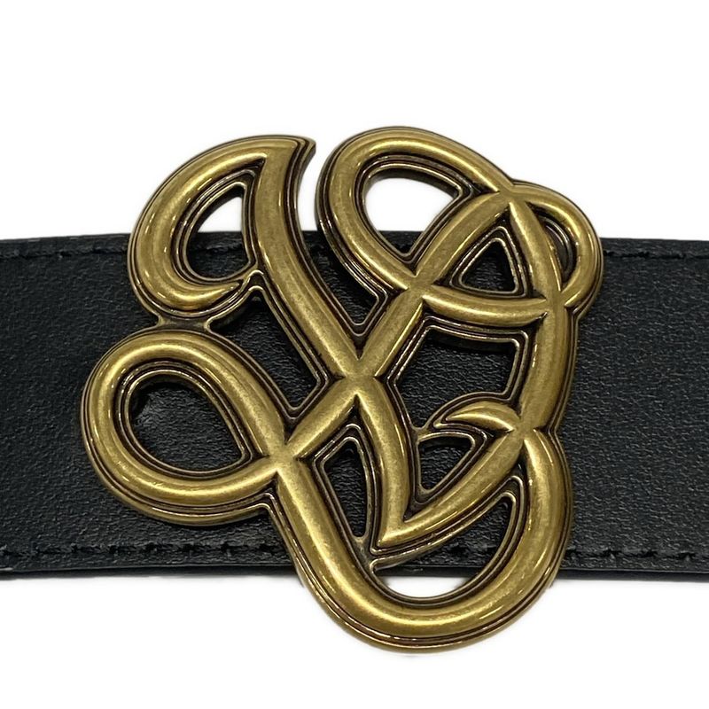 Louis Vuitton Belt 95-38 LV Dynasty M8880 Black And Dark Brown Leather