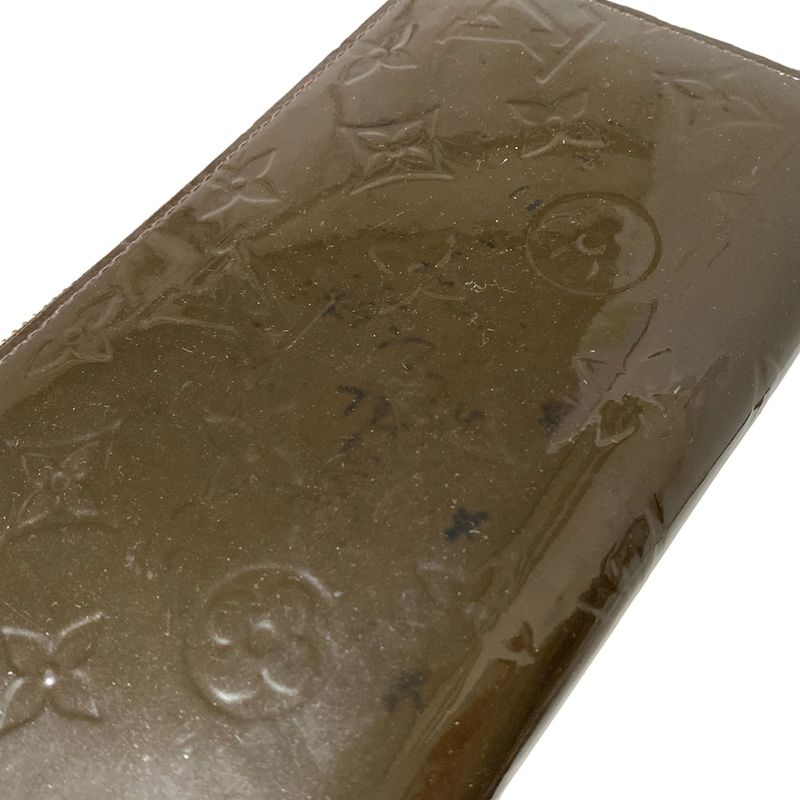 Louis Vuitton Monogram Vernis Zippy Wallet M91458 Taille Dombre Leather