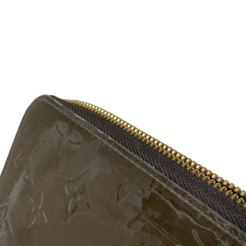 Louis Vuitton Monogram Vernis Zippy Wallet M91458 Taille Dombre Leather