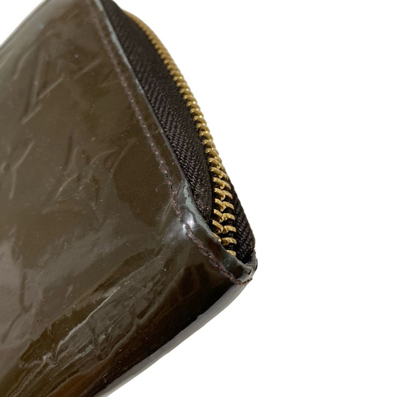 Louis Vuitton Monogram Vernis Zippy Wallet M91458 Taille Dombre Leather