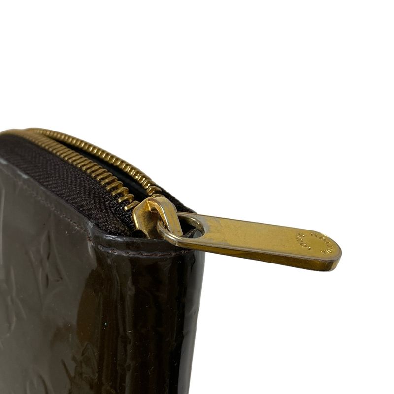 Louis Vuitton Monogram Vernis Zippy Wallet M91458 Taille Dombre Leather
