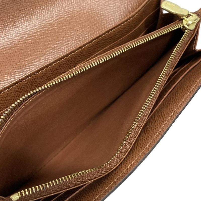 Louis Vuitton Monogram Portefeuille Sarah M60531 Marron