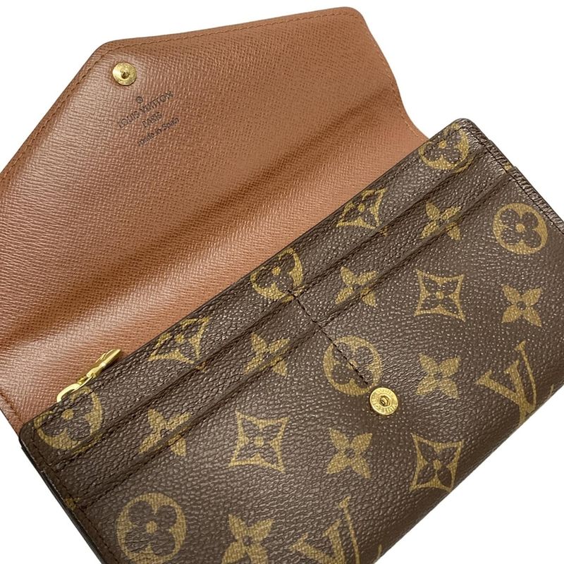 Louis Vuitton Monogram Portefeuille Sarah M60531 Marron