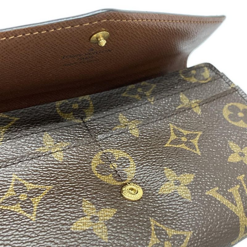 Louis Vuitton Monogram Portefeuille Sarah M60531 Marron