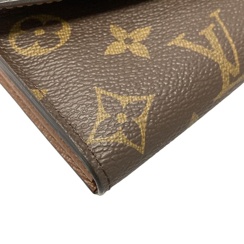 Louis Vuitton Monogram Portefeuille Sarah M60531 Marron