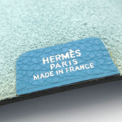 Hermes Notebook Ulysse PM Blue Jean Silver Hardware