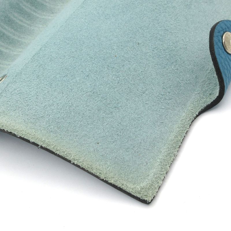 Hermes Notebook Ulysse PM Blue Jean Silver Hardware