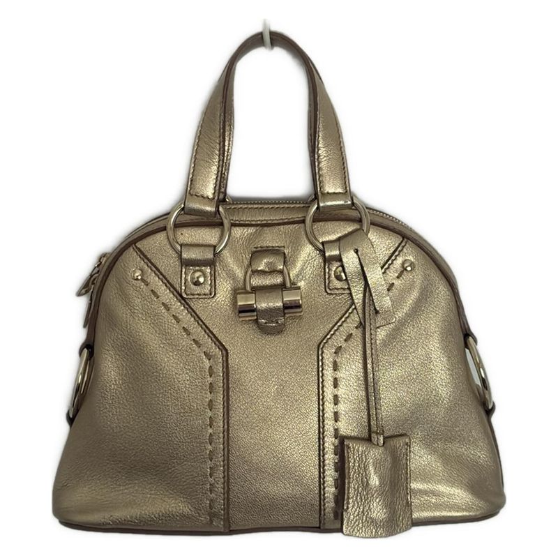 Yvessaint Laurent Rivegauche (ysl) Handbag Muse Bag 160950 Gold Leather