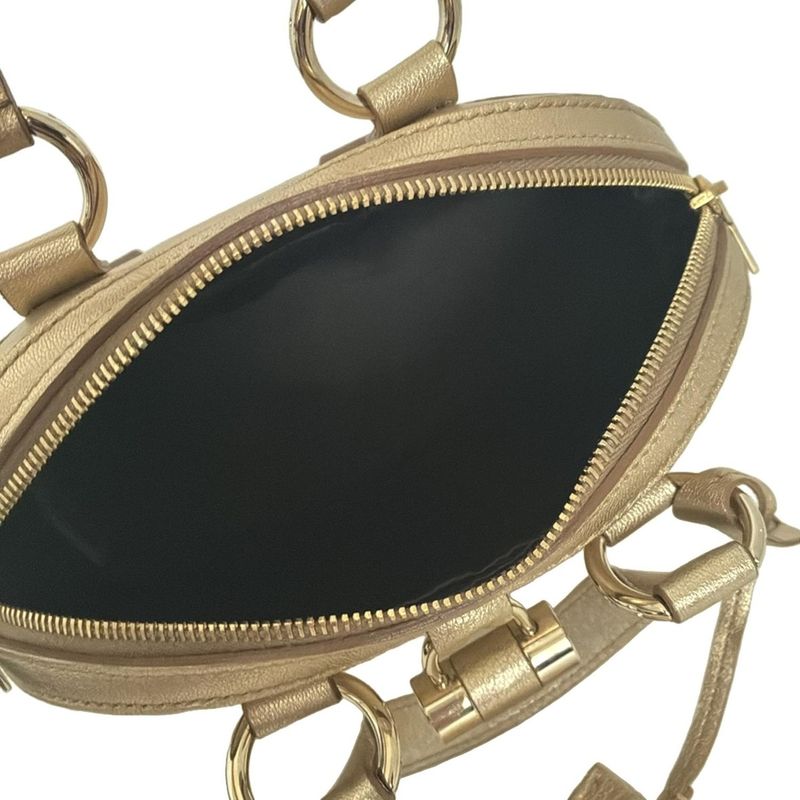 Yvessaint Laurent Rivegauche (ysl) Handbag Muse Bag 160950 Gold Leather