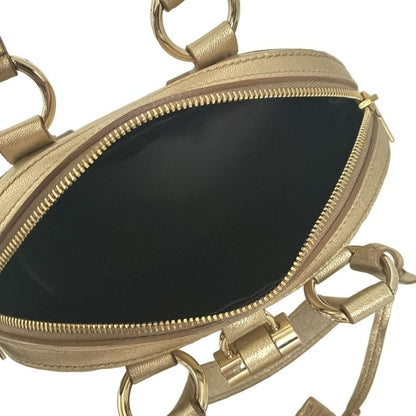 Yvessaint Laurent Rivegauche (ysl) Handbag Muse Bag 160950 Gold Leather