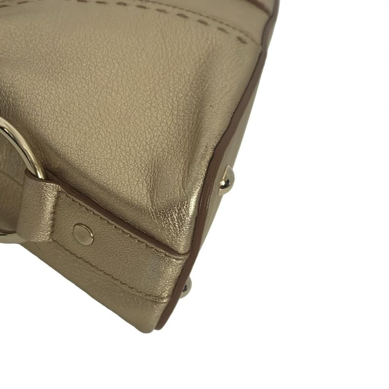 Yvessaint Laurent Rivegauche (ysl) Handbag Muse Bag 160950 Gold Leather