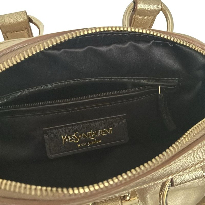 Yvessaint Laurent Rivegauche (ysl) Handbag Muse Bag 160950 Gold Leather