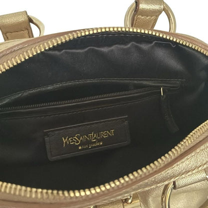 Yvessaint Laurent Rivegauche (ysl) Handbag Muse Bag 160950 Gold Leather
