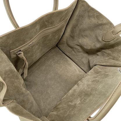 Celine Tote Bag Luggage Small Square Phantom Beige Leather