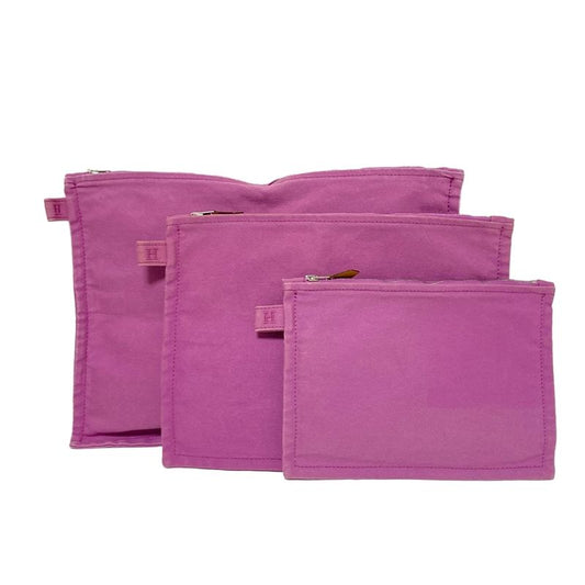 Hermes Pouch Bora Purple Pouch Set Of Three