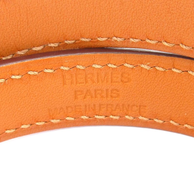 Hermes Bracelet Mini Kelly Dubretour Etoupe Gold Hardware