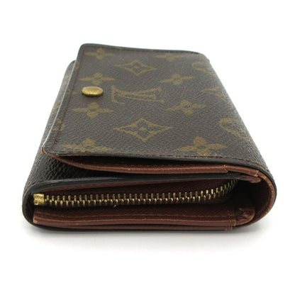 Louis Vuitton Monogram Porte Monet Bier Trésor M61730 Leather
