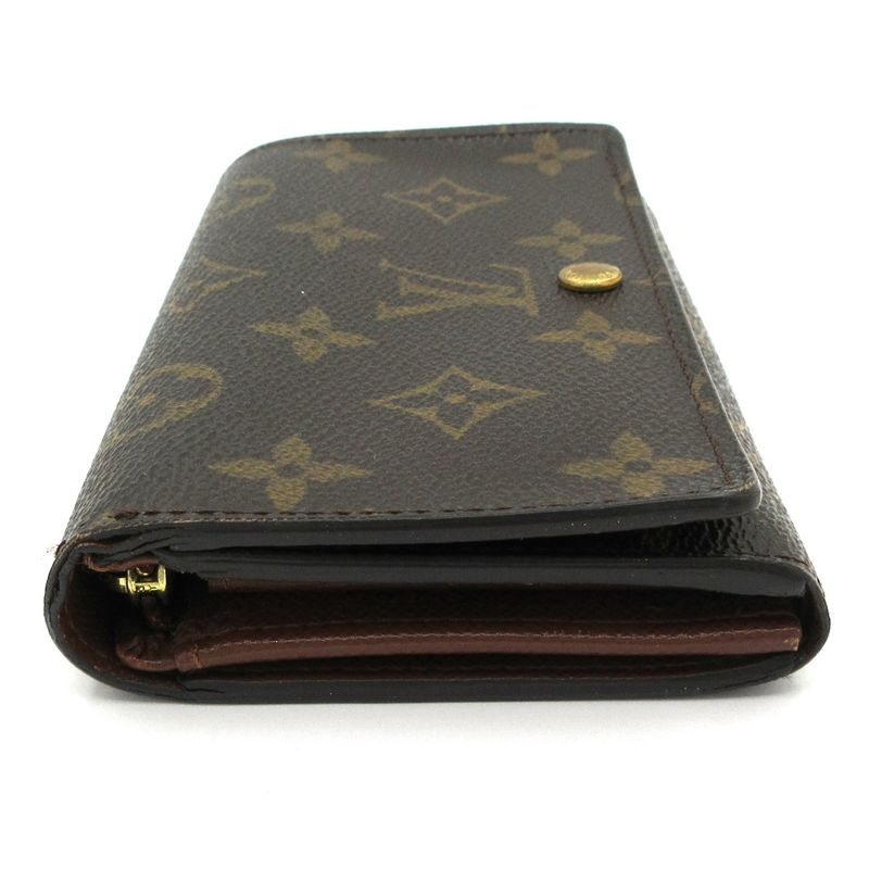 Louis Vuitton Monogram Porte Monet Bier Trésor M61730 Leather