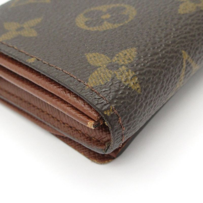 Louis Vuitton Monogram Porte Monet Bier Trésor M61730 Leather