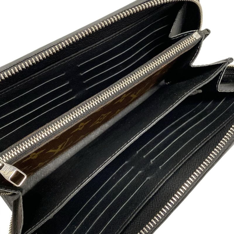 Louis Vuitton Long Wallet Monogram Macassar Zippy XL M61506 Monogram Macassar