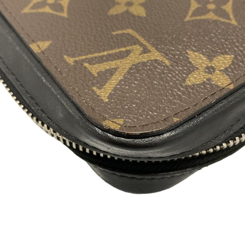 Louis Vuitton Long Wallet Monogram Macassar Zippy XL M61506 Monogram Macassar