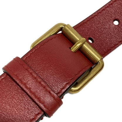 Gucci GG Marmont Waist Pouch GG Marmont 476434 Red Heart Leather