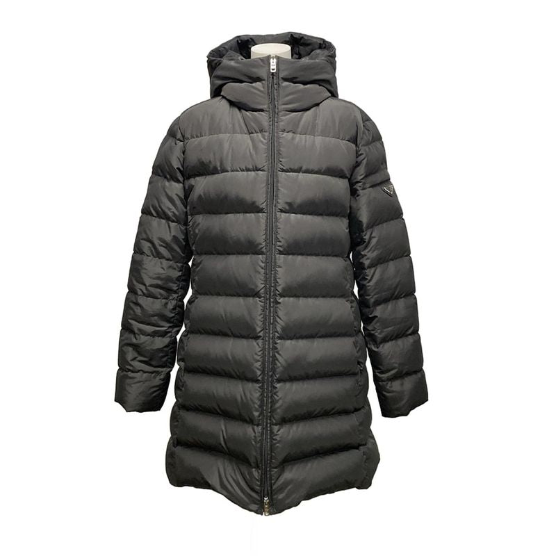 Prada Down Coat Size 44 L Women - 290364 R212 1060 Gray Fall/winter/long/double