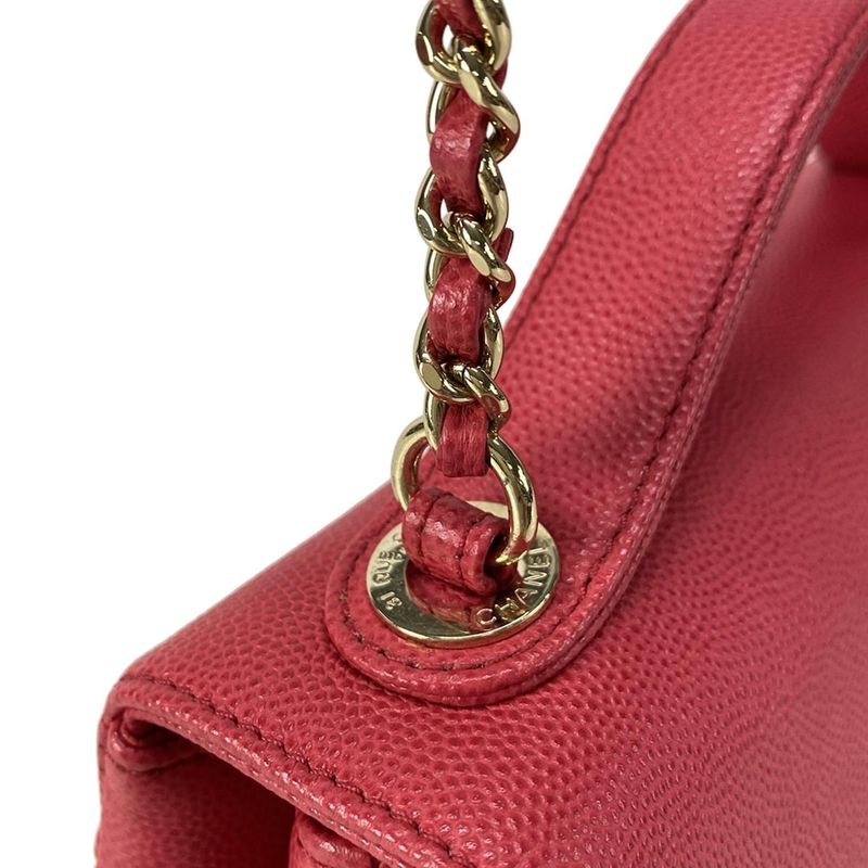 Chanel Shoulder Bag Business Affinity Small/matelasse /small Top Handle Flap