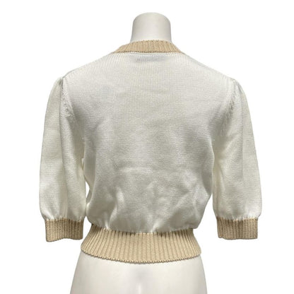 Prada Seventh Sleeve Sweater Size 36 S Women - P24i1r White And Beige 2023